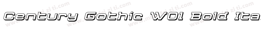 Century Gothic W01 Bold Itali字体转换